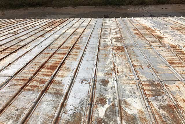 metal roof Corrosion and Rust