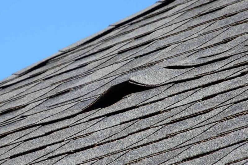 roof showing signs of wear and tear