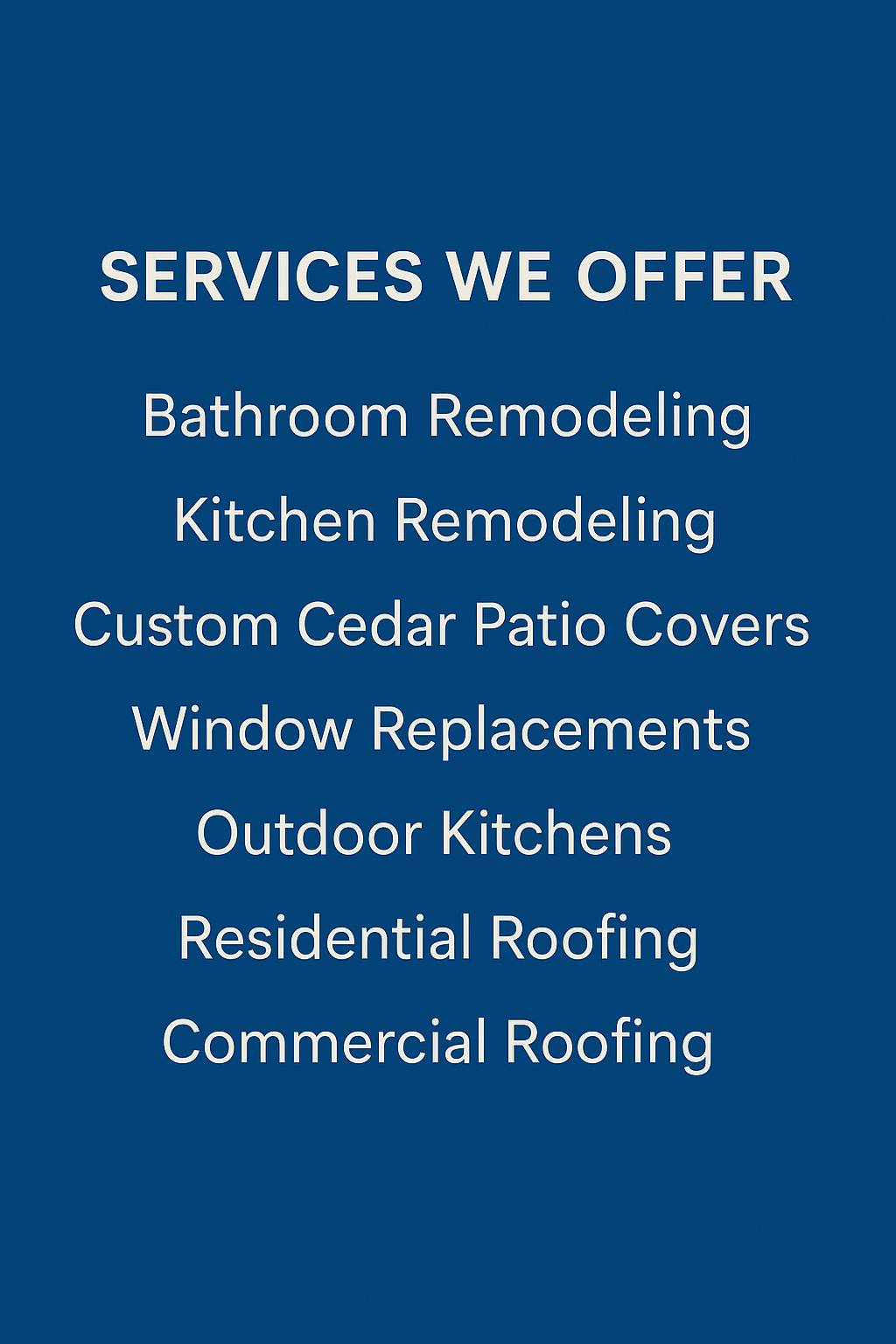 Services We Offer