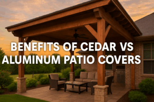 Benefits of Cedar vs Aluminum Patio Covers
