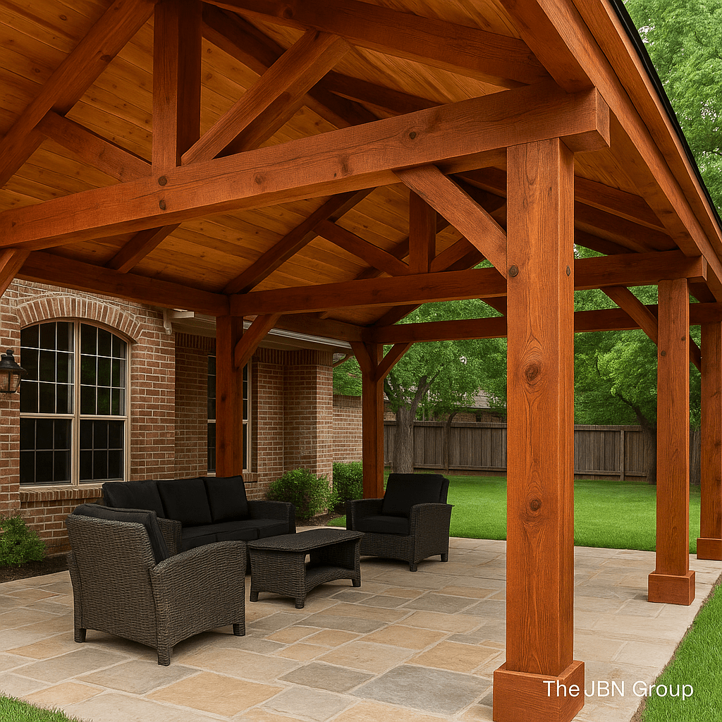 Red Oak Statement Structures for Rustic Charm