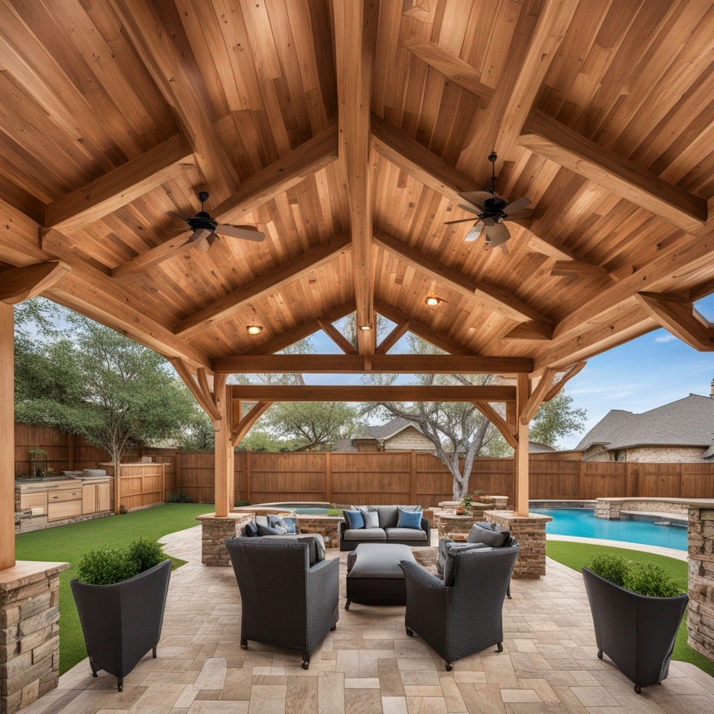 Types of Cedar Patio Covers We Build in Denton, TX