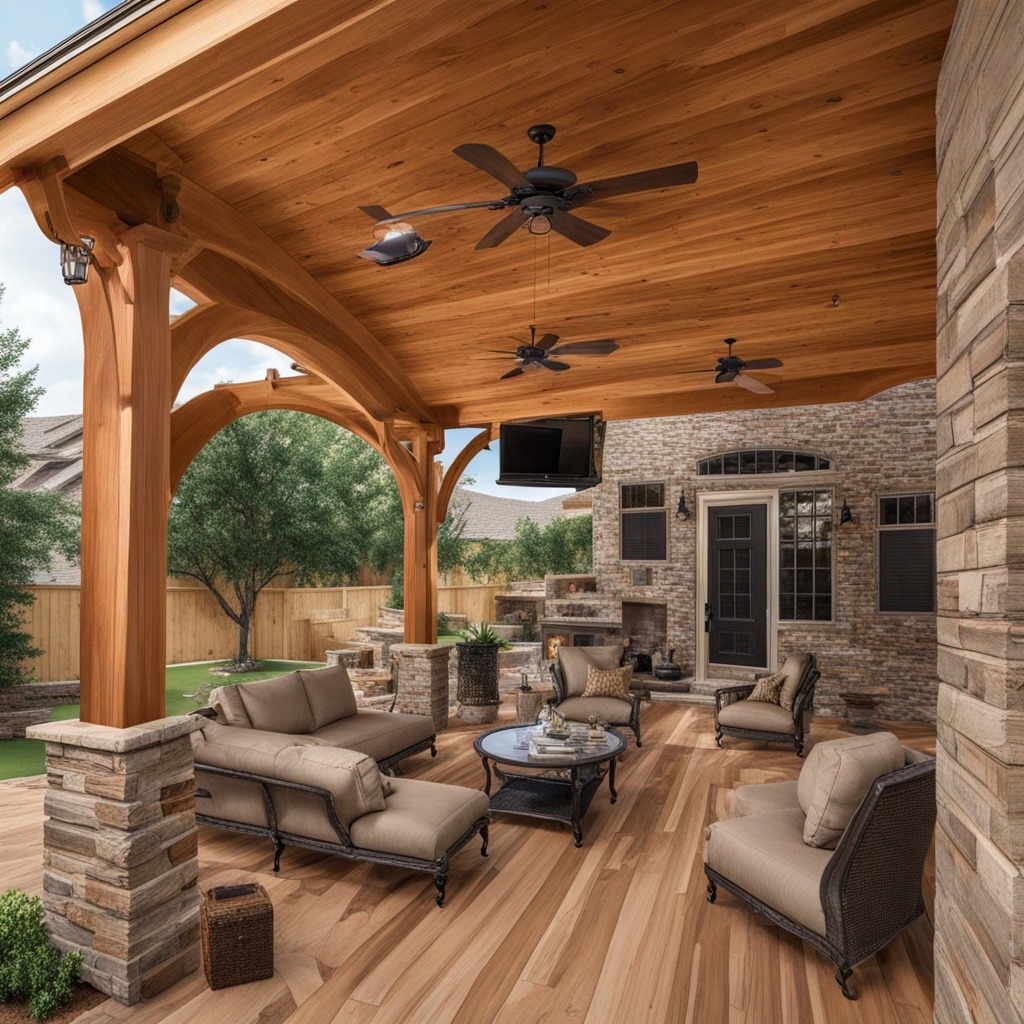 Wooden Patio Covers in Frisco TX