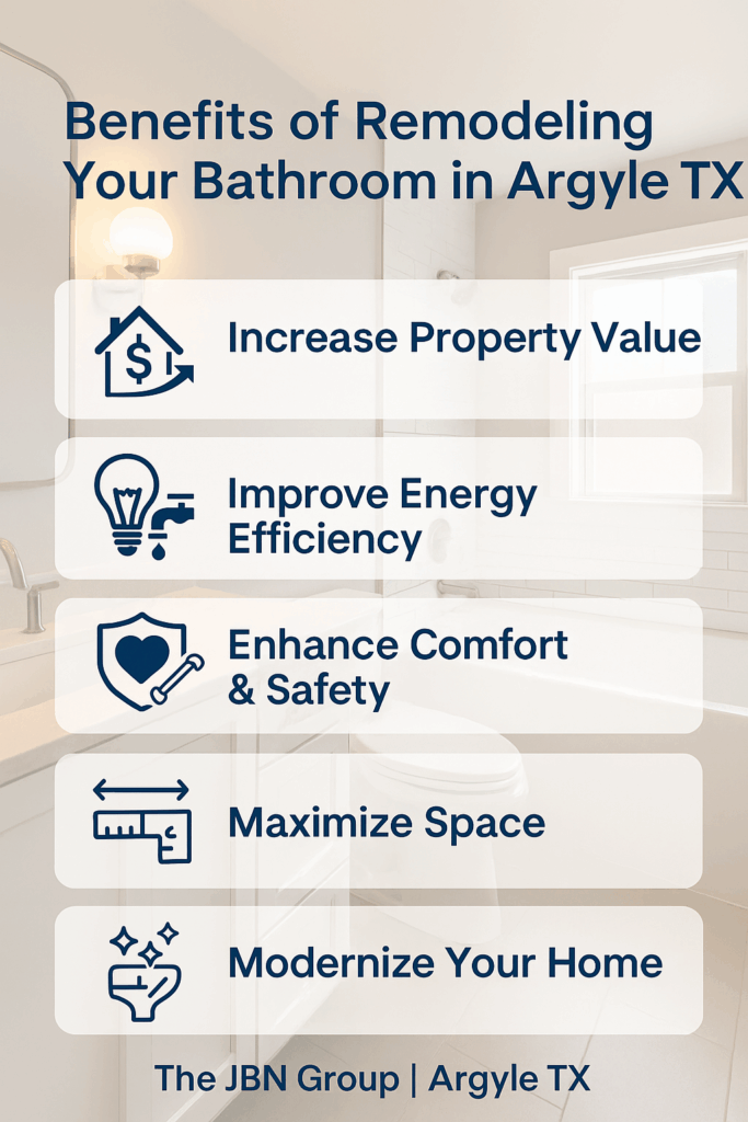 Benefits of Remodeling Your Bathroom in Argyle TX