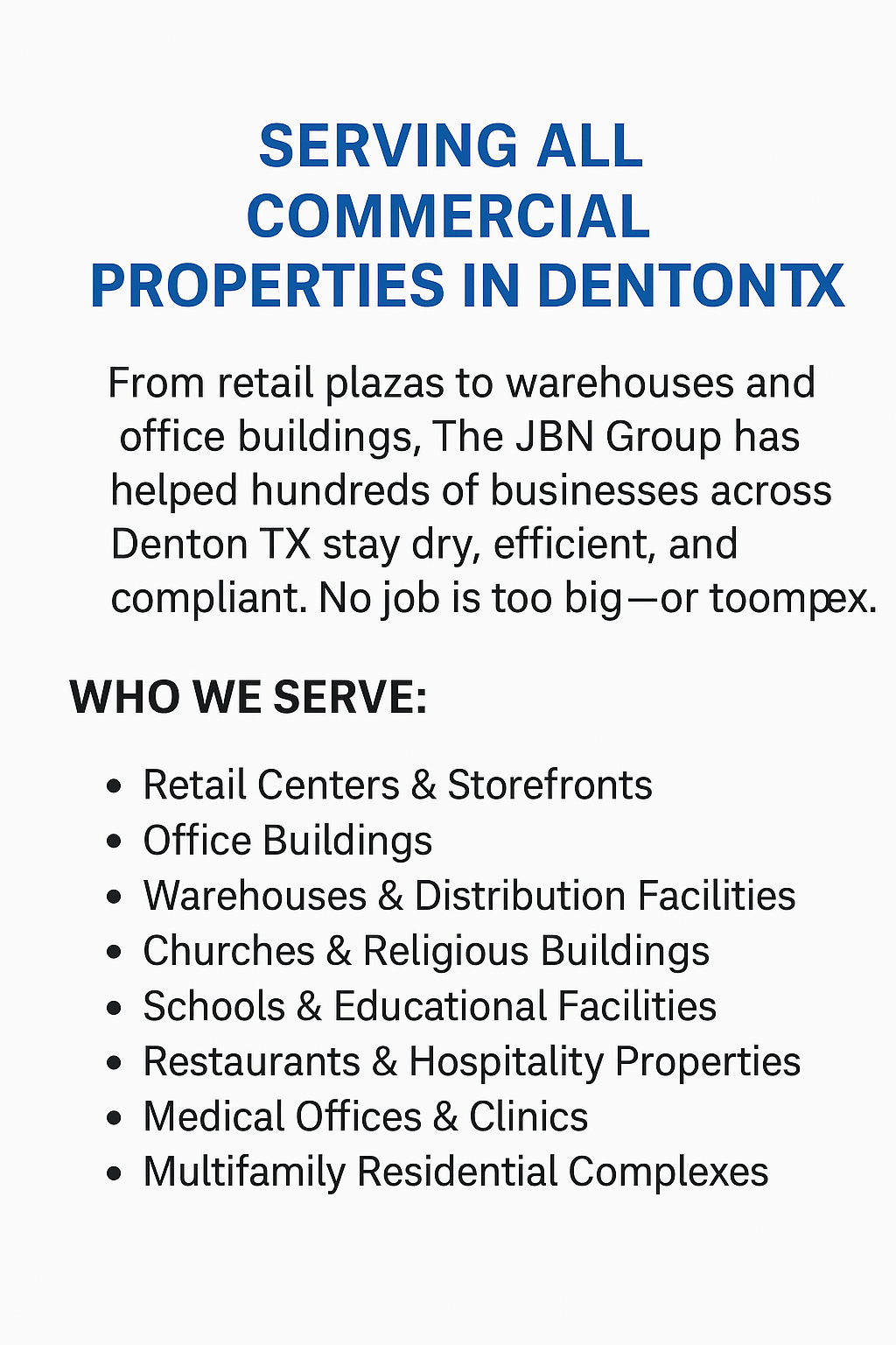 Denton TX Commercial Roofing