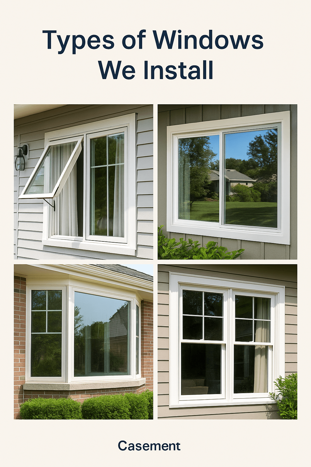 Types of Windows We Install