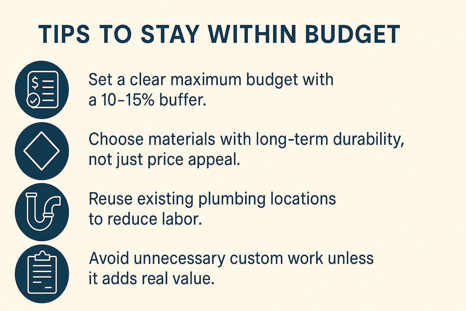 Tips to Stay Within Budget