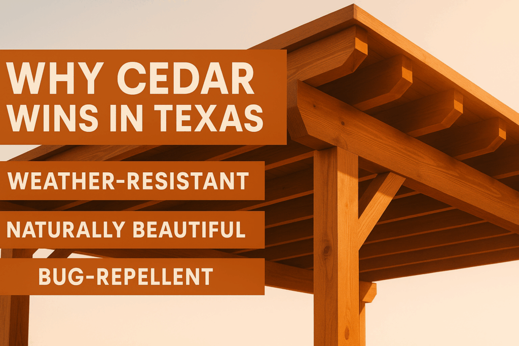 Why Cedar Patio Covers Are Ideal for North Texas