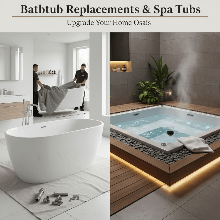 Bathtub replacements and spa tubs