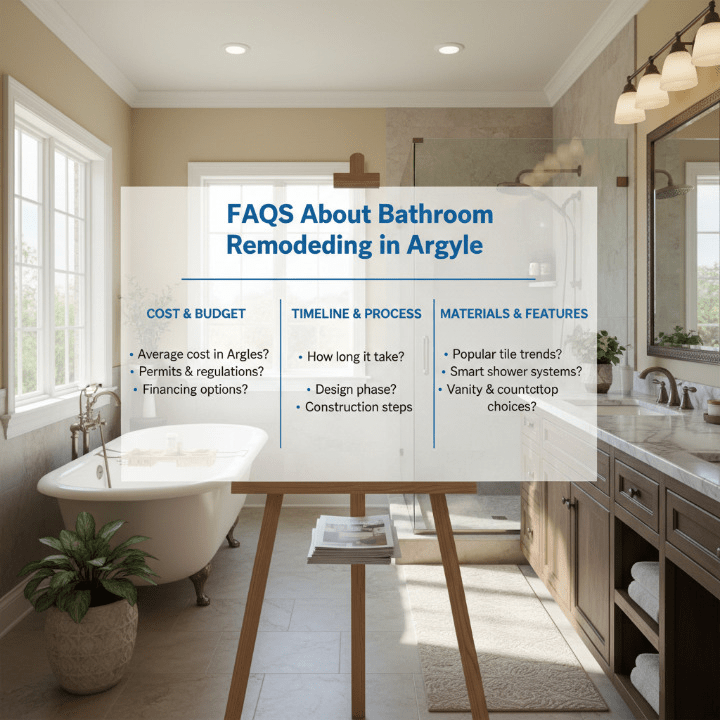FAQs About Bathroom Remodeling in Argyle