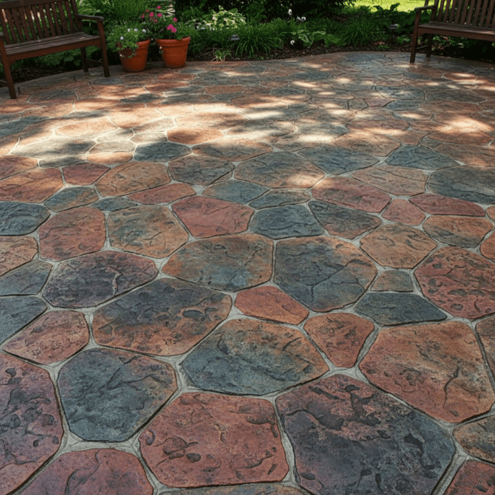 How long does stamped concrete last