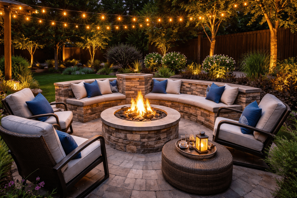 Argyle Fire Pit Lounge Area