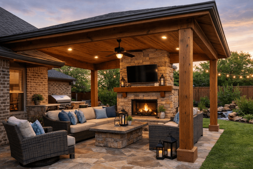 Denton Backyard Patio Transformation