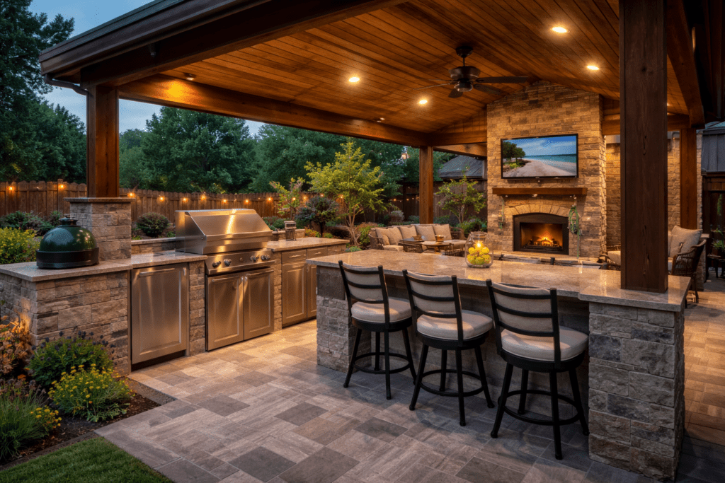 Flower Mound Outdoor Kitchen Build