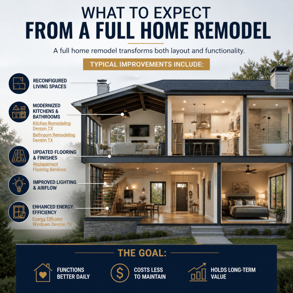 What to expect from a full home remodel