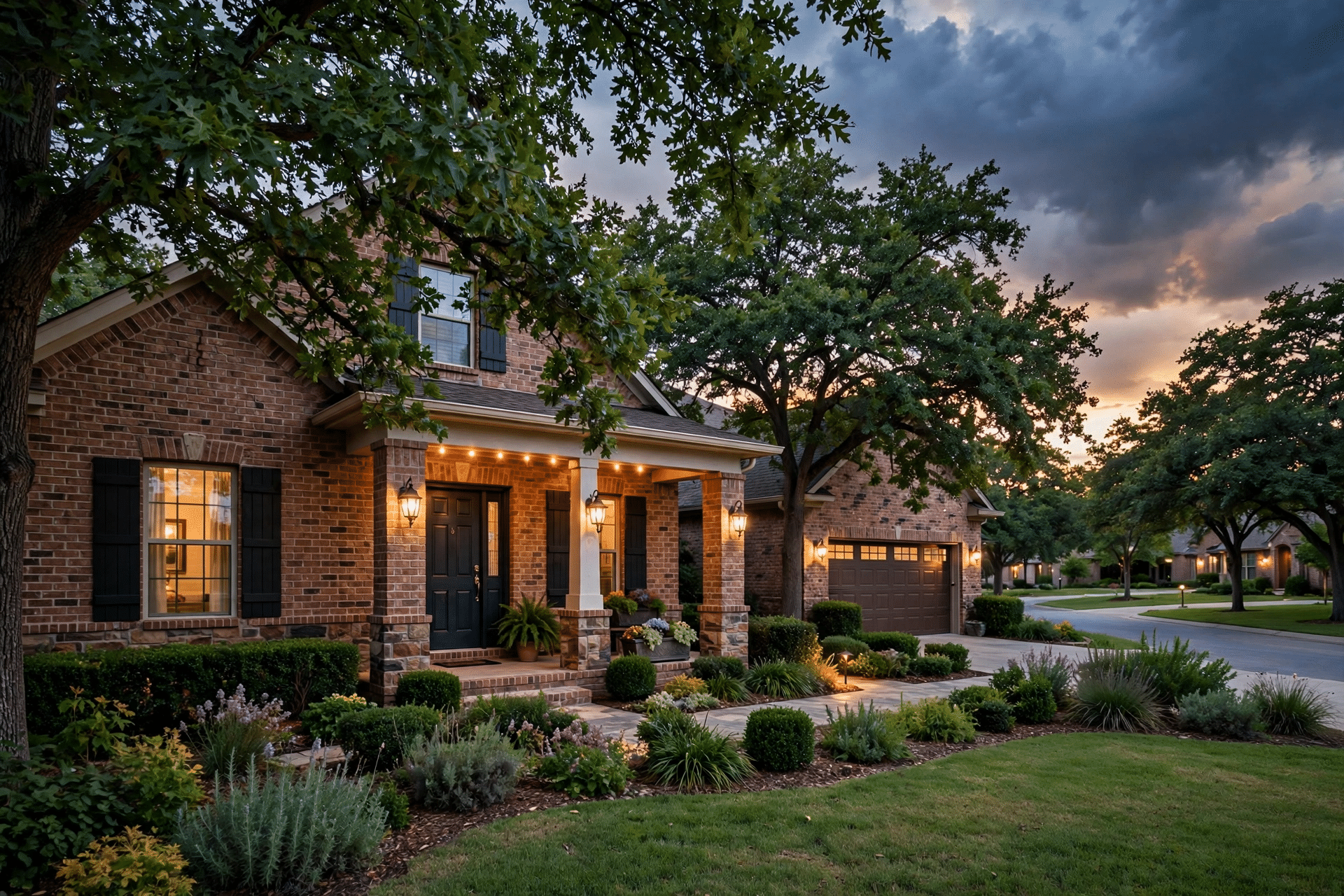 Structural and Multi-Trade Remodeling Allen TX - Welcoming Home at Dusk general contractor allen tx