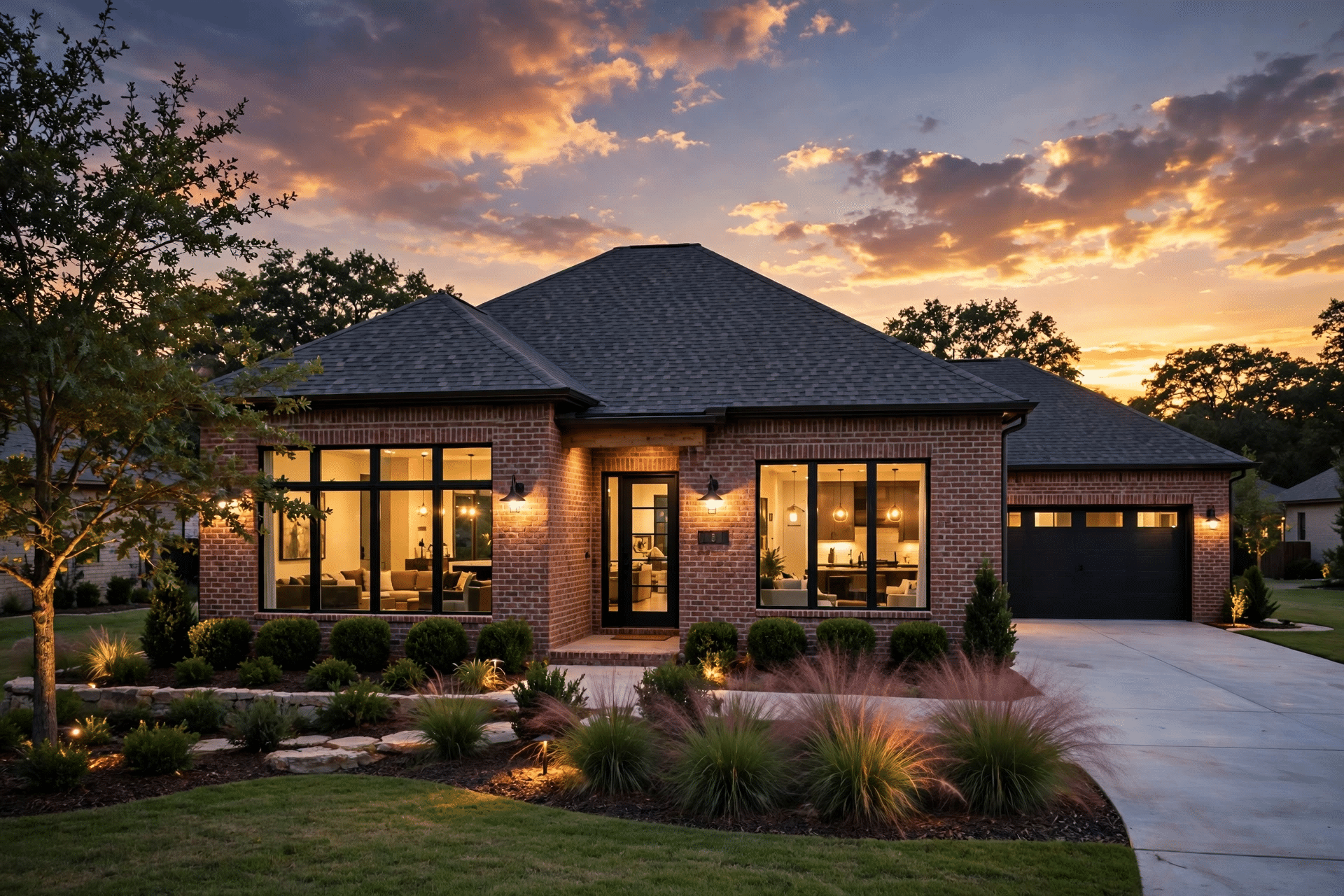 Structural and Multi-Trade Remodeling Carrollton TX - Home at Dusk general contractor carrollton tx