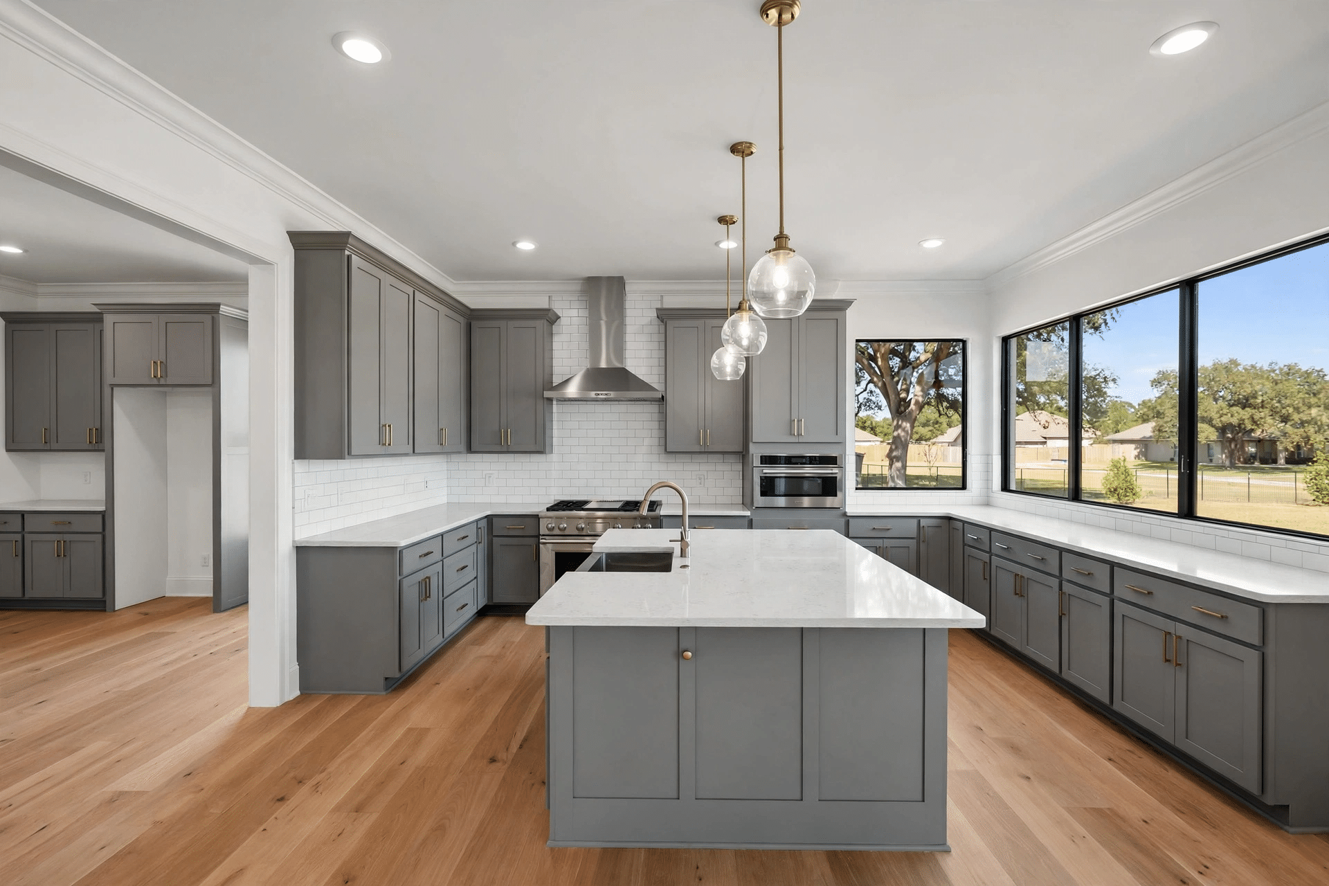 General Contractor Corinth TX 2 Kitchen remodel with wall removed and island added in a Corinth home