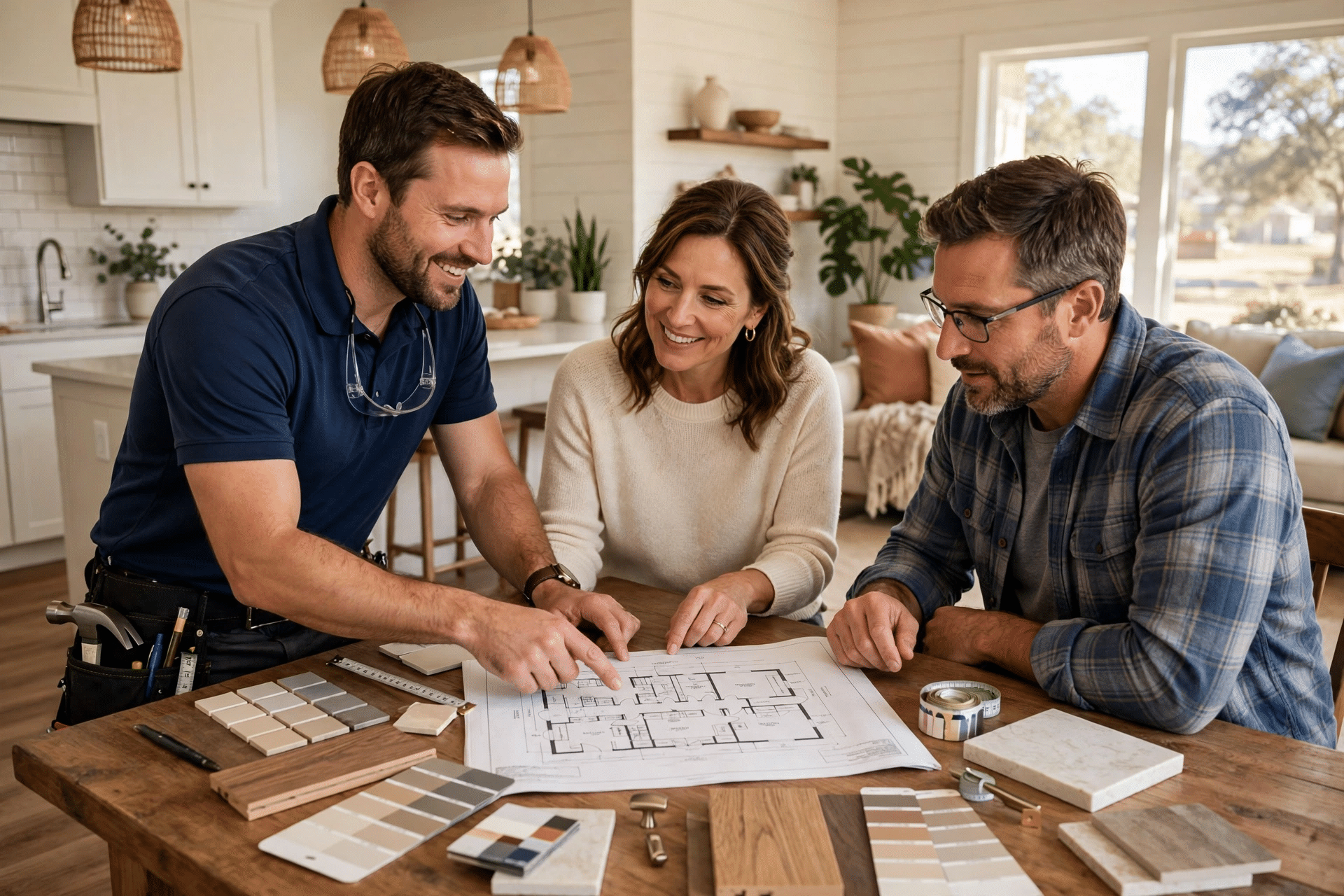 Home Remodeling Flower Mound TX 1 home remodeling flower mound tx consultation reviewing plans and samples