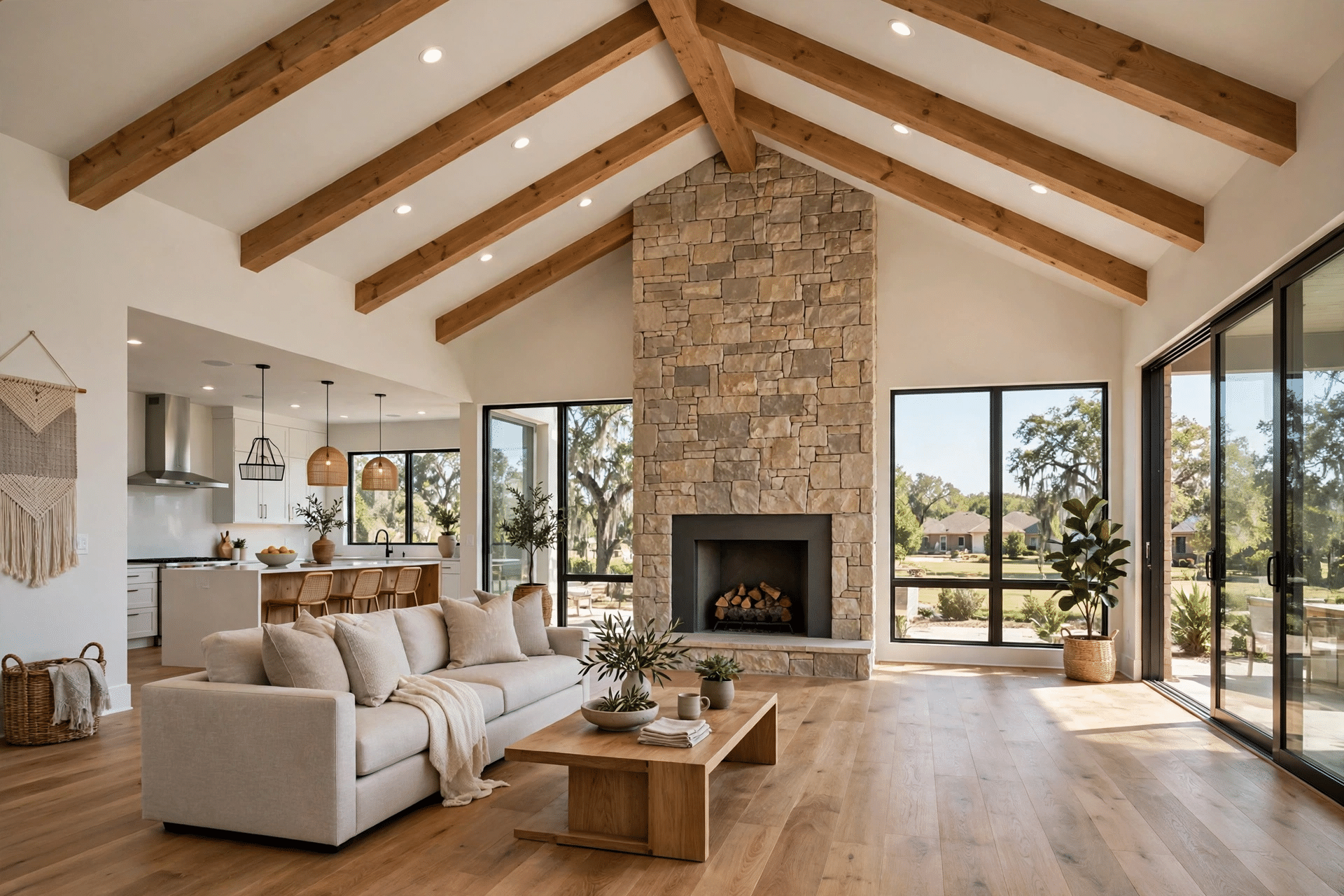 Open living space after a whole-home remodel in Flower Mound