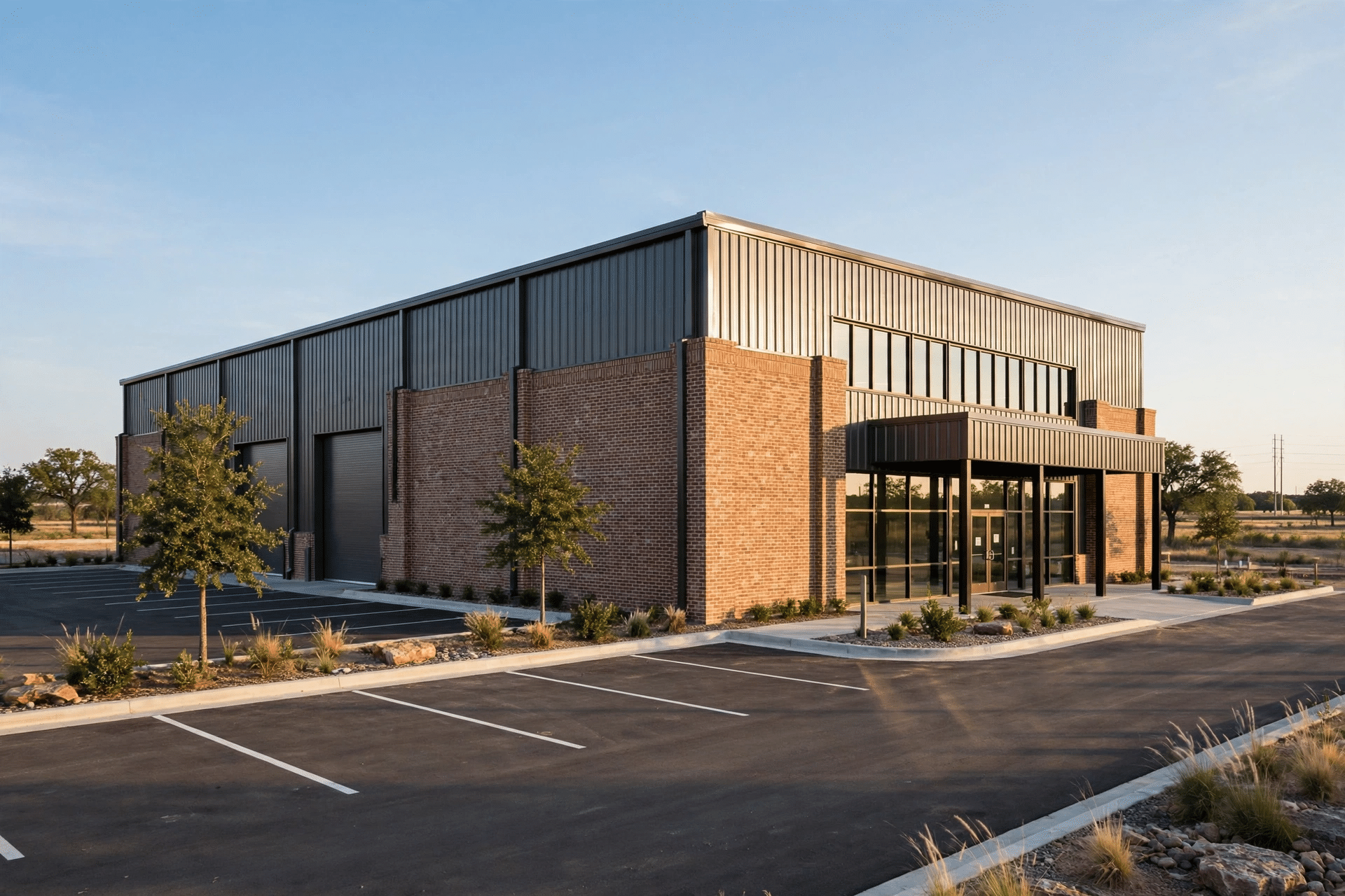 Industrial Roofing Services 4 Texas warehouse and retail building with a new commercial roof
