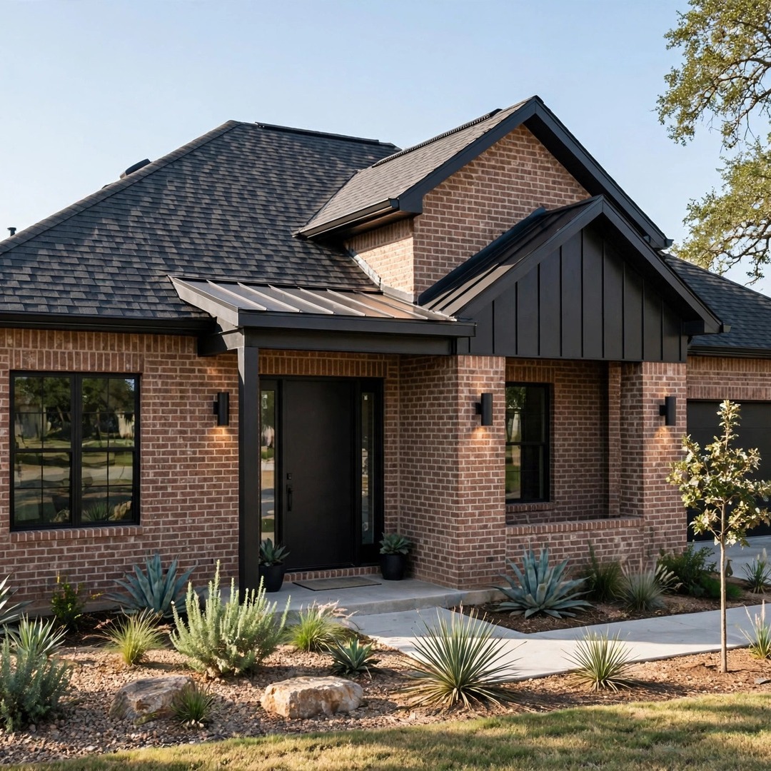 Lake Dallas TX Roof Replacement - New Architectural Shingle Roof New architectural shingle roof on a brick Texas home