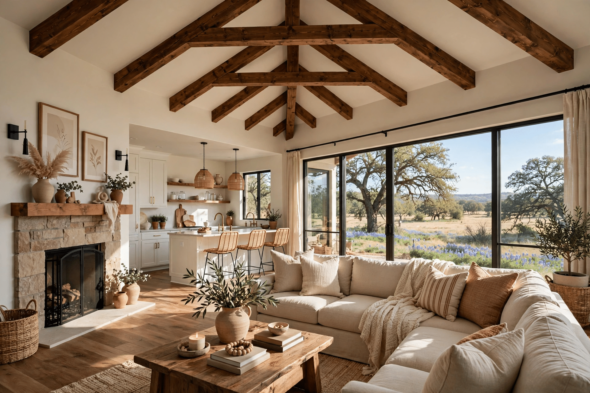 General Contractor Northlake TX 1 Open living area representing whole-home remodeling in Northlake