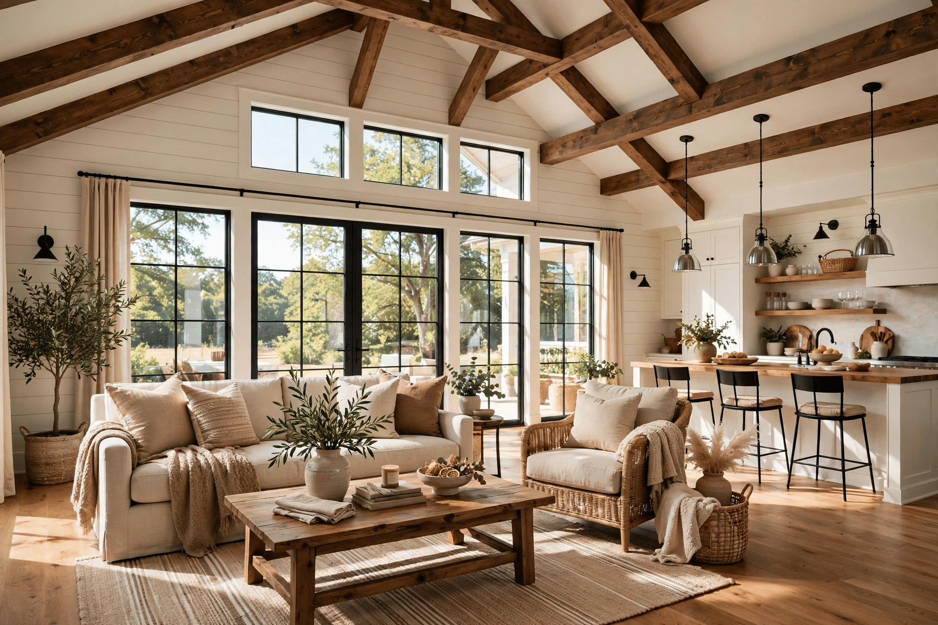 Open living area representing whole-home remodeling in Roanoke